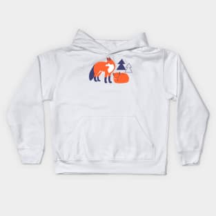 Foxes in the Woodland Kids Hoodie